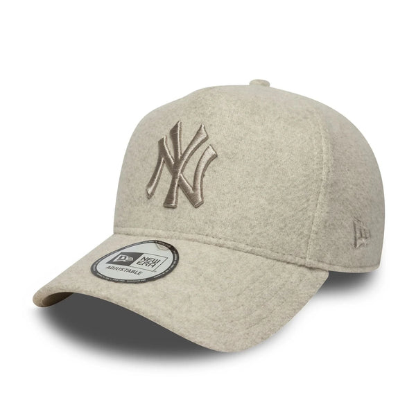 New Era New York Yankees MLB Melton Wool Cream 9FORTY E-Frame baseball sapka
