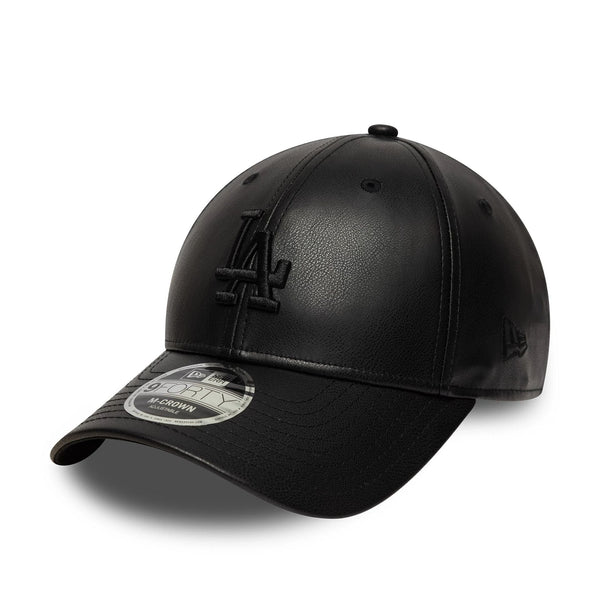 New Era LA Dodgers MLB PU Black 9FORTY M-Crown műbőr baseball sapka, női