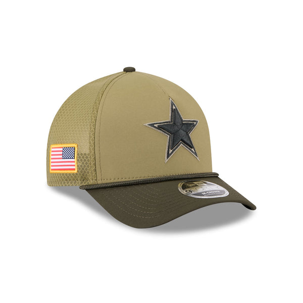 Dallas Cowboys 2025 Salute to Service 9FORTY M-Crown A-Frame Trucker Hat - baseball sapka