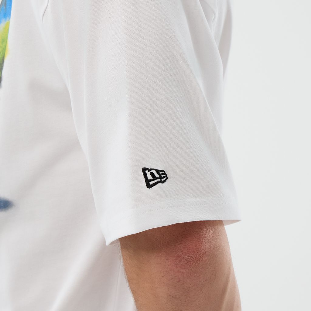 New Era Beach Graphic White Oversized póló