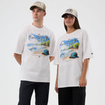 New Era Beach Graphic White Oversized póló