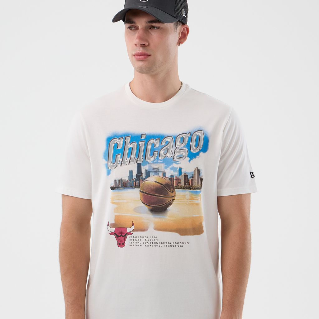 New Era Chicago Bulls NBA Beach Graphic White póló