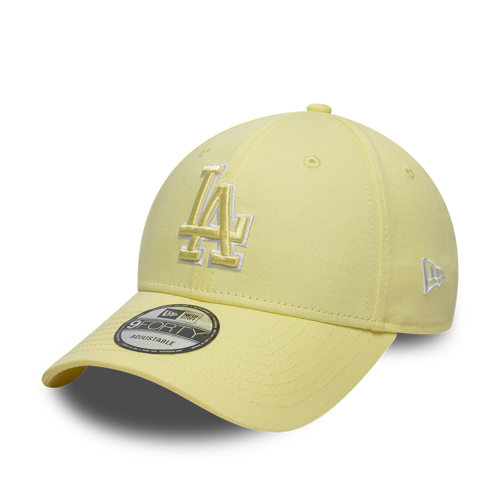 New Era LA Dodgers MLB Team Outline Pastel Yellow 9FORTY baseball sapka