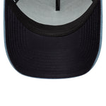 New Era Leather Patch Denim Navy 9FORTY A-Frame Trucker sapka