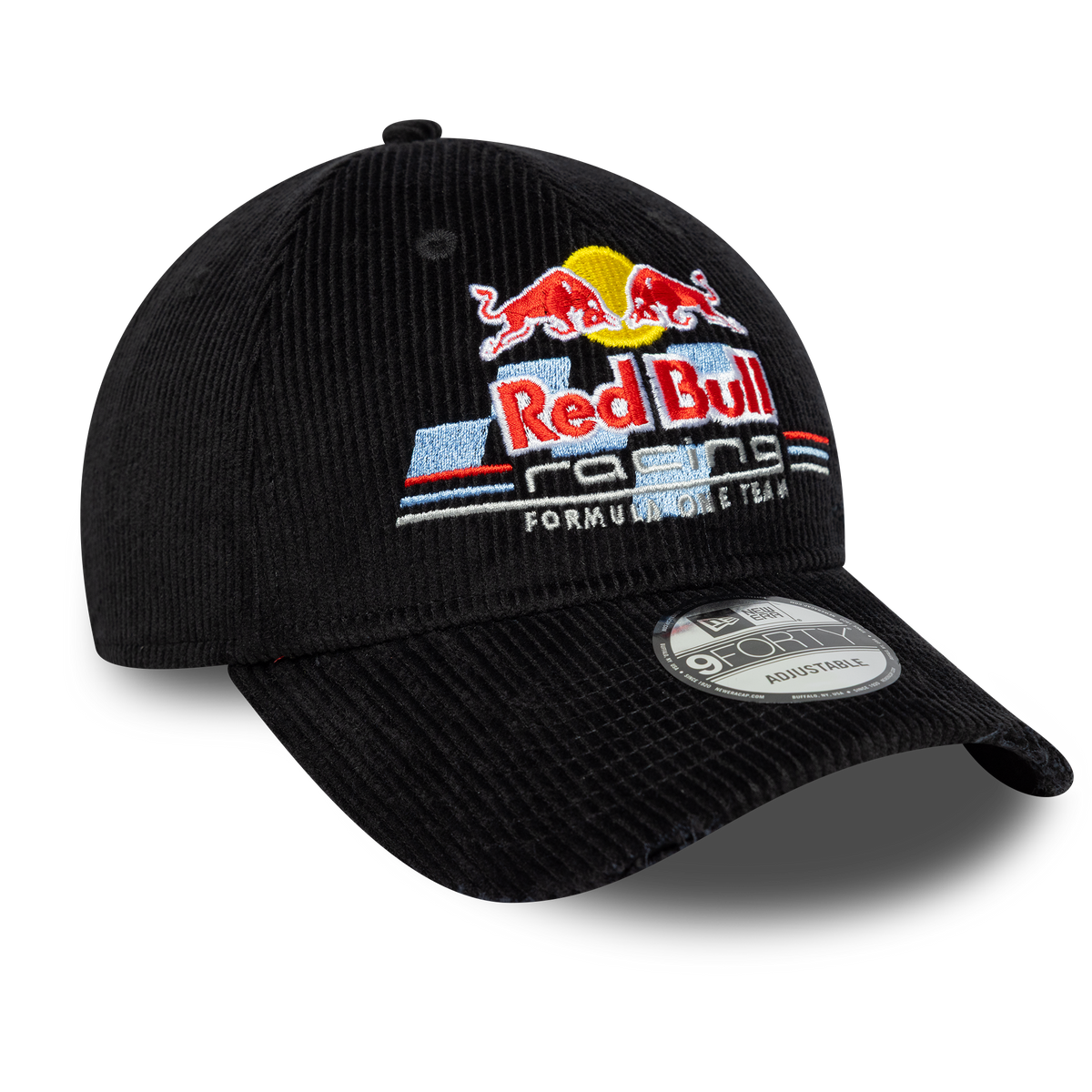 New Era Red Bull Racing Distressed Cord Nero 9FORTY baseball sapka