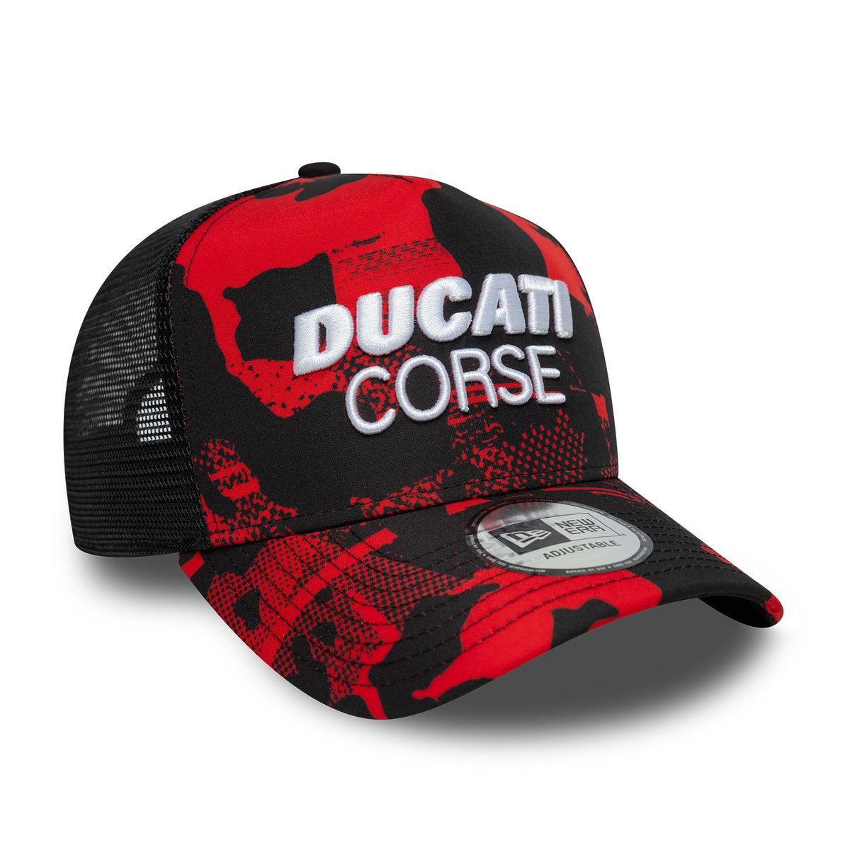 New Era Ducati Motor Camo Black 9FORTY E-Frame Trucker sapka