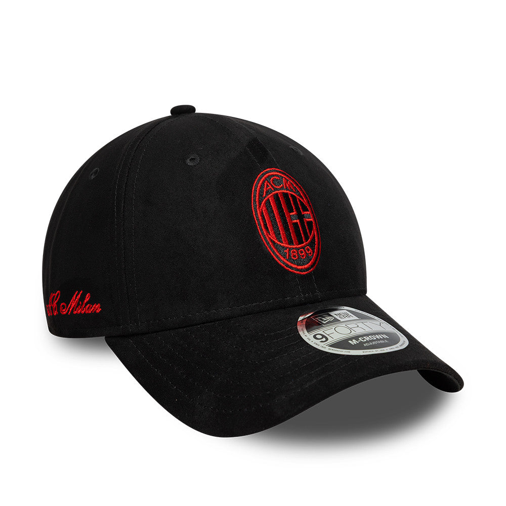 New Era AC Milan Faux Suede Black 9FORTY M-Crown Baseball sapka