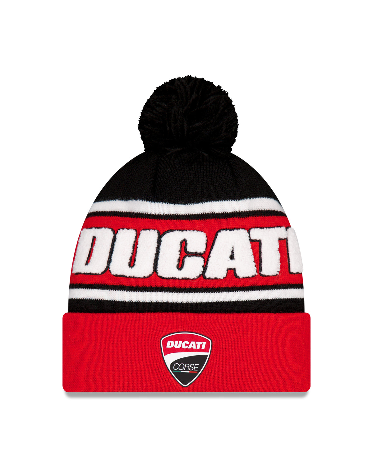 New Era Official Ducati Corse Sports Knit Bobble Beanie kötött sapka