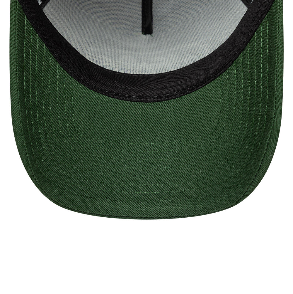 New Era Oval Patch Dark Green 9FORTY A-Frame Trucker sapka