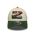 New Era Graphic Cream 9FORTY M-Crown A-Frame Trucker sapka