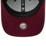 New Era Yankees Womens MLB Diamante PU Dark Red 9FORTY M-Crown műbőr baseball sapka, női