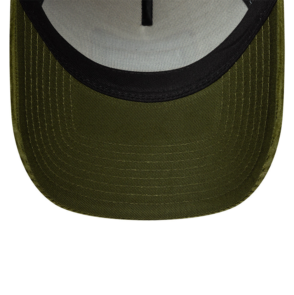 New Era Patch Cord Cream & Green 9FORTY A-Frame Trucker sapka