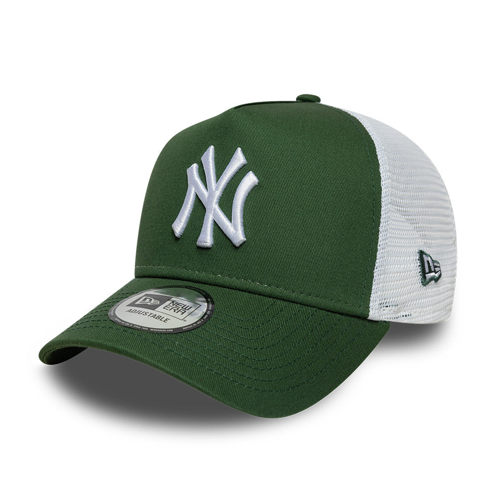 New Era Yankees MLB League Essential Dark Green 9FORTY A-Frame Trucker sapka