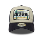 New Era Cali Licence Plate Navy 9FORTY A-Frame Trucker sapka