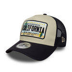 New Era Cali Licence Plate Navy 9FORTY A-Frame Trucker sapka