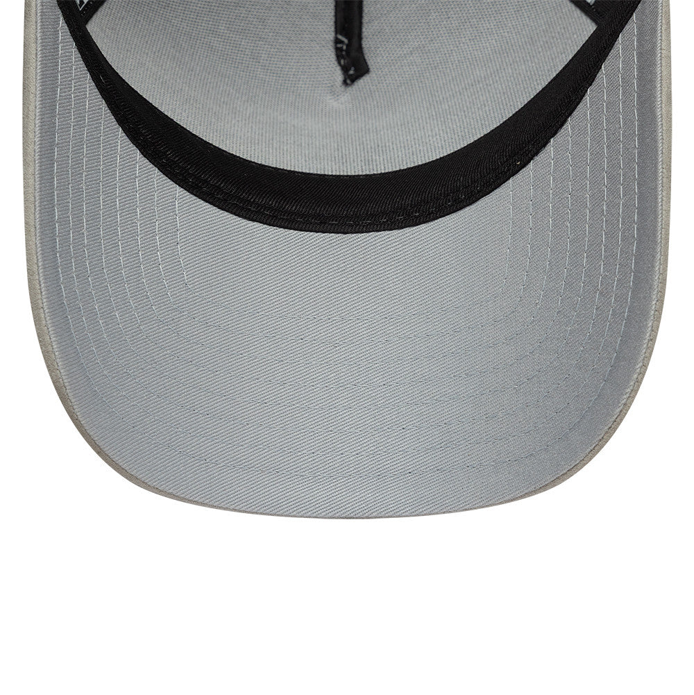 New Era FC Barcelona Faux Suede Grey 9FORTY A-Frame Trucker sapka