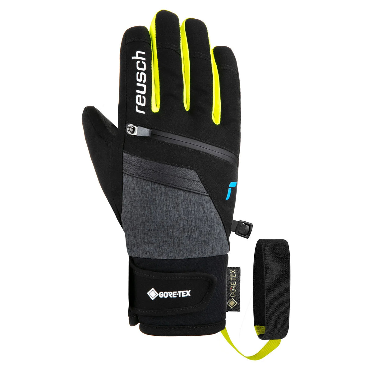 Reusch Travis GORE-TEX Junior gyerek síkesztyű, fekete-sárga