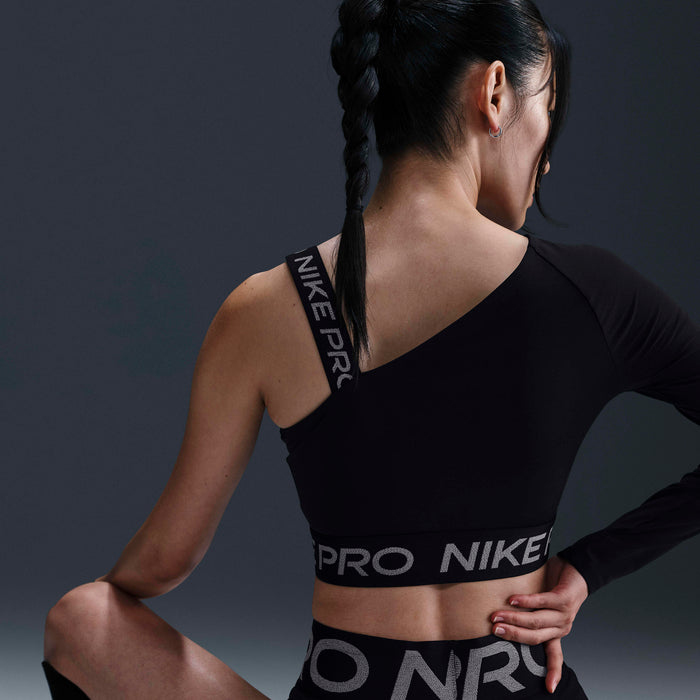 Nike W Np Df Shine Crop Top Sportmelltartó