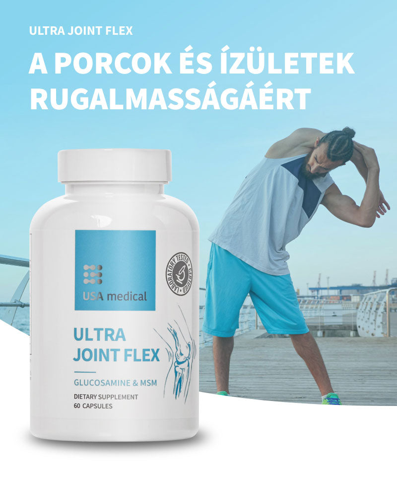 UsaMedical Porc támogató kapszula MSM-mel és glükozaminnal 60 db