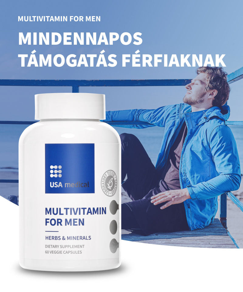 UsaMedical Férfi Multivitamin növényi kivonatokkal 60 db