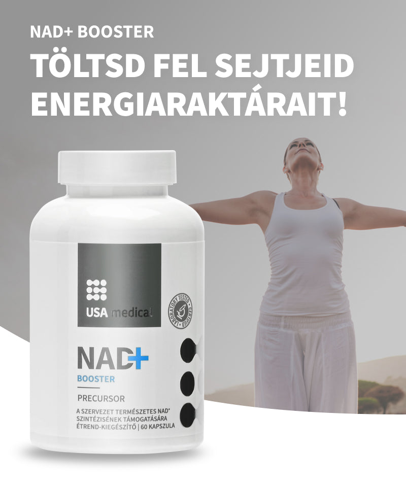 UsaMedical NAD+ Booster apigeninnel és rezveratrollal kapszula 60 db
