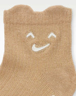 Nike_ Nhn Cozy Comfort 3pk Ribbed So(Haddad) Zokni barna