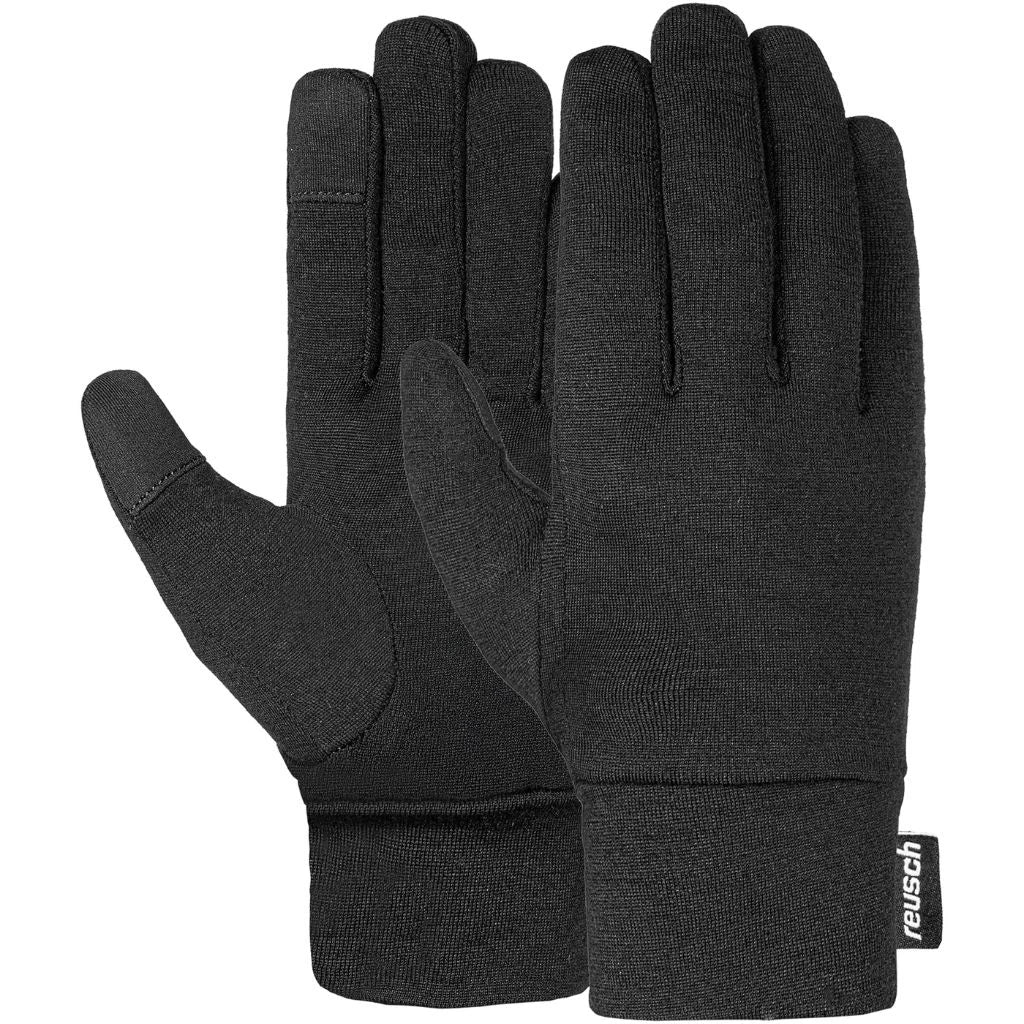Reusch Merino Wool TOUCH-TEC férfi téli kesztyű, fekete