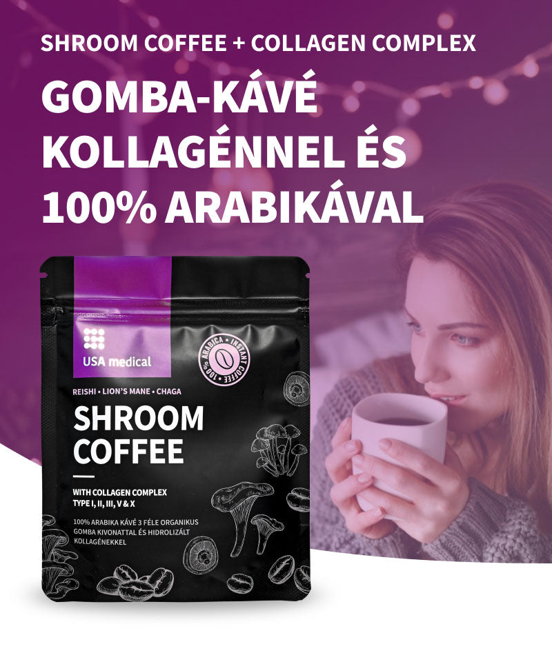 Gomba kávé kollagénnel és 100% arabikával