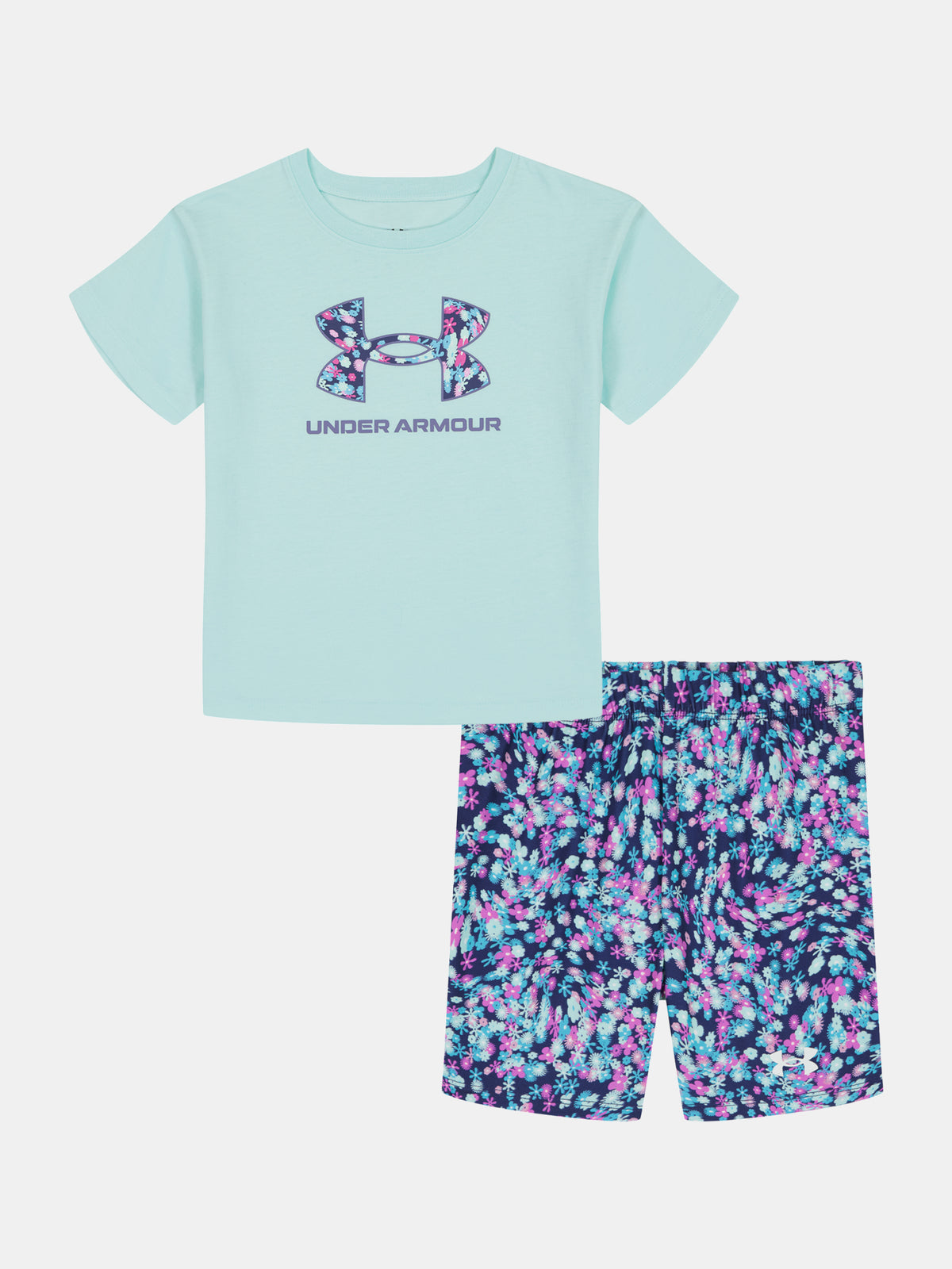 Lány Under Armour UA PRINTED BIKE SHORT SET szett