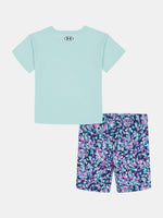 Lány Under Armour UA PRINTED BIKE SHORT SET szett