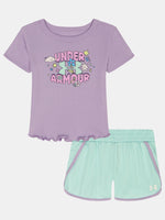 Lány szett Under Armour UA BABY TEE KNIT SHORT SET