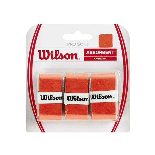 Wilson Wraps Wilson Pro Soft Tennis Overgrip 3pcs WRZ4040OR Ütőfelszerelés