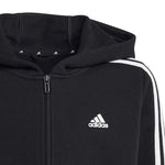 adidas 3 Stripes FL Full-Zip Hoody Jr sweatshirt gyerek pulóver HR6331