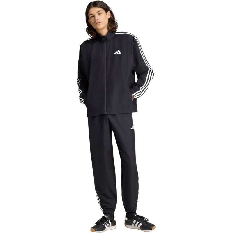 Adidas 3-Stripes Woven Men’s Tracksuit szett, fekete