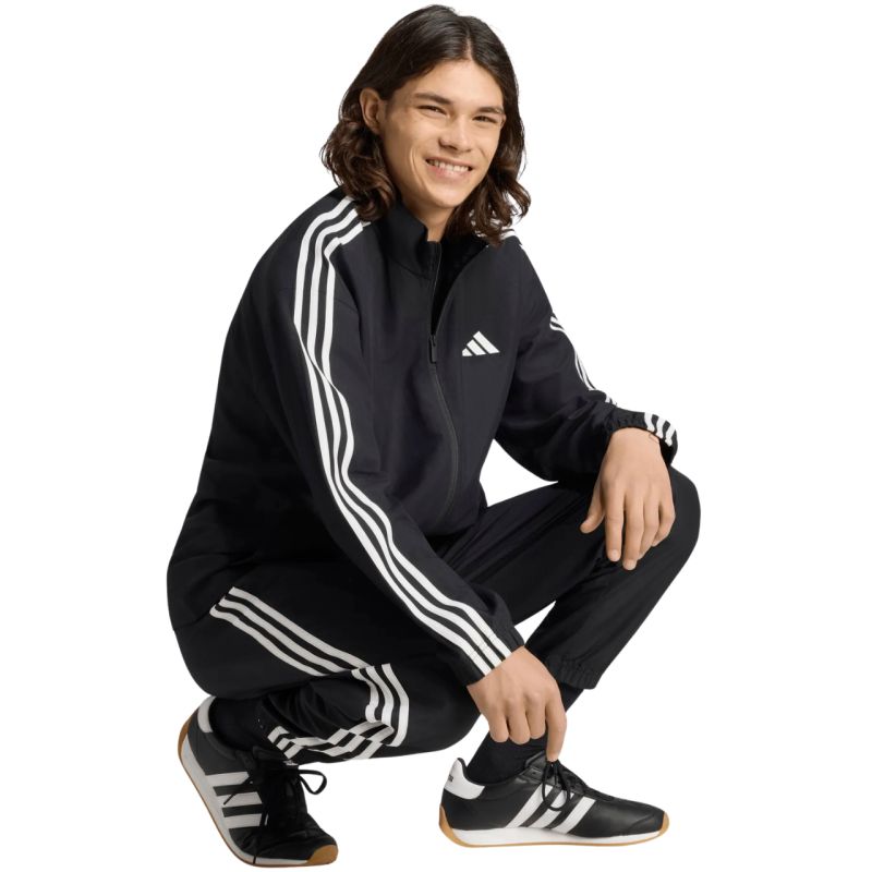 Adidas 3-Stripes Woven Men’s Tracksuit szett, fekete