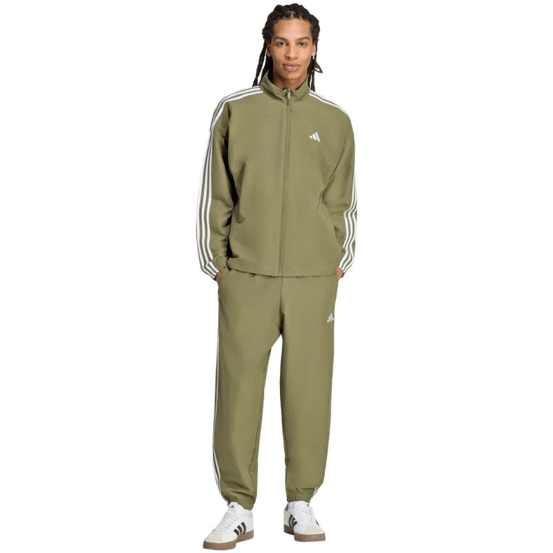 Adidas 3-Stripes Woven Men’s Tracksuit szett, oliva
