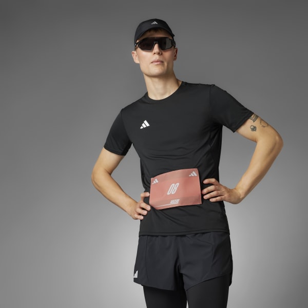 Adidas Adizero E Tee fekete férfi póló