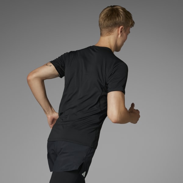 Adidas Adizero E Tee fekete férfi póló
