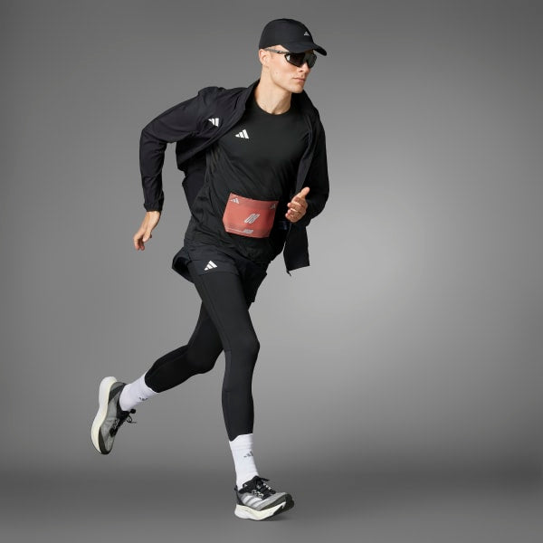 Adidas Adizero E Tee fekete férfi póló