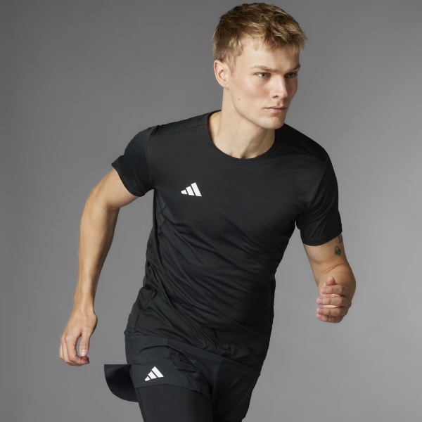 Adidas Adizero E Tee fekete férfi póló