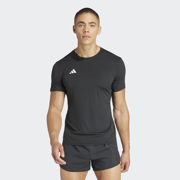 Adidas Adizero E Tee fekete férfi póló
