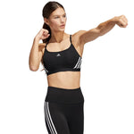 adidas Aeroreact Training Light-Support 3-Stripes Bra W HC7862 Sportmelltartó - Sportmania.hu