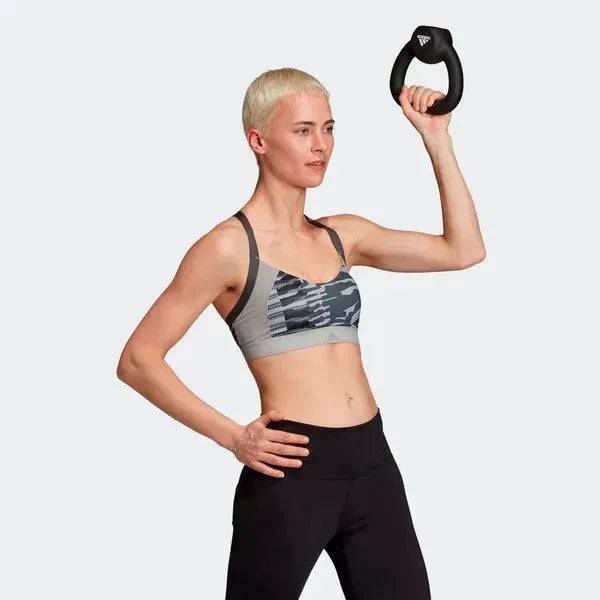 Adidas AM AI Q3 MGSOGR/PRINT női Sportmelltartó