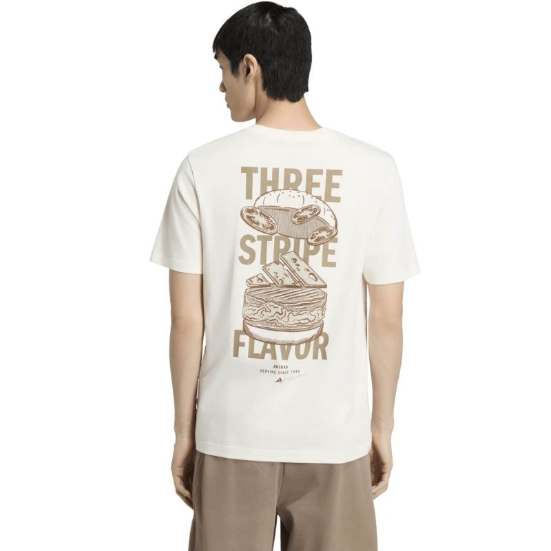 Adidas Burger Flavor Graphic T-shirt cream férfi póló, bézs
