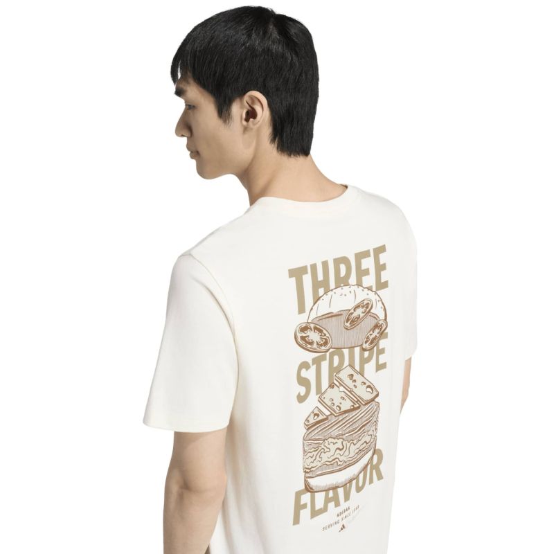 Adidas Burger Flavor Graphic T-shirt cream férfi póló, bézs