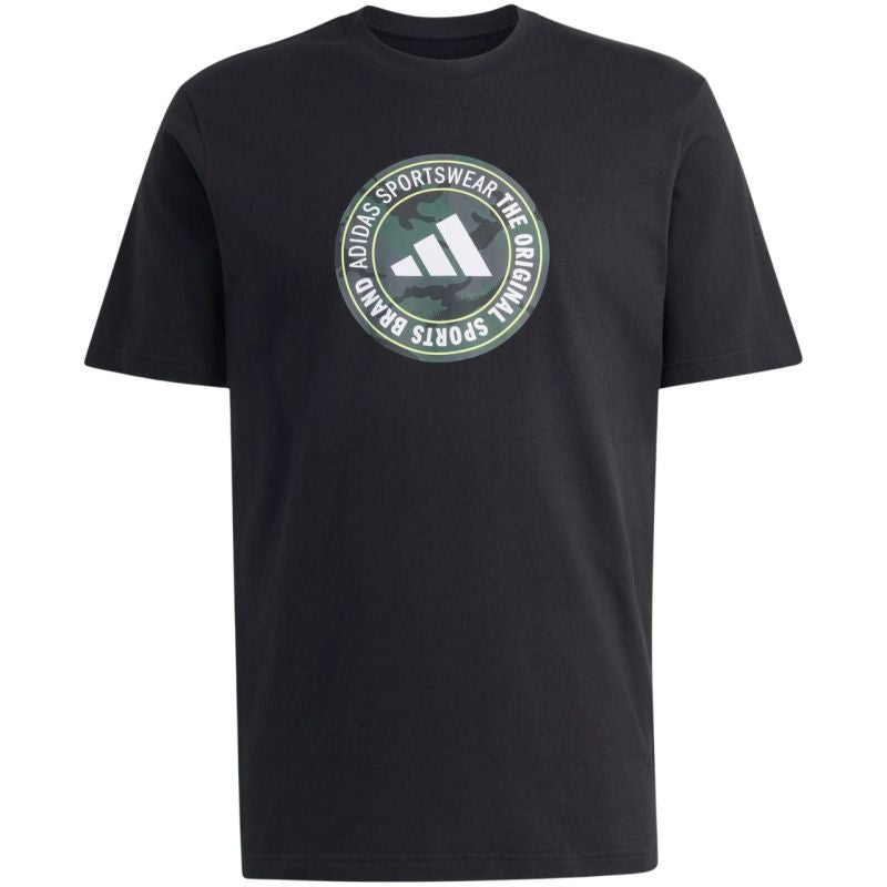 Adidas Camo Circle Graphic T-shirt férfi póló, fekete