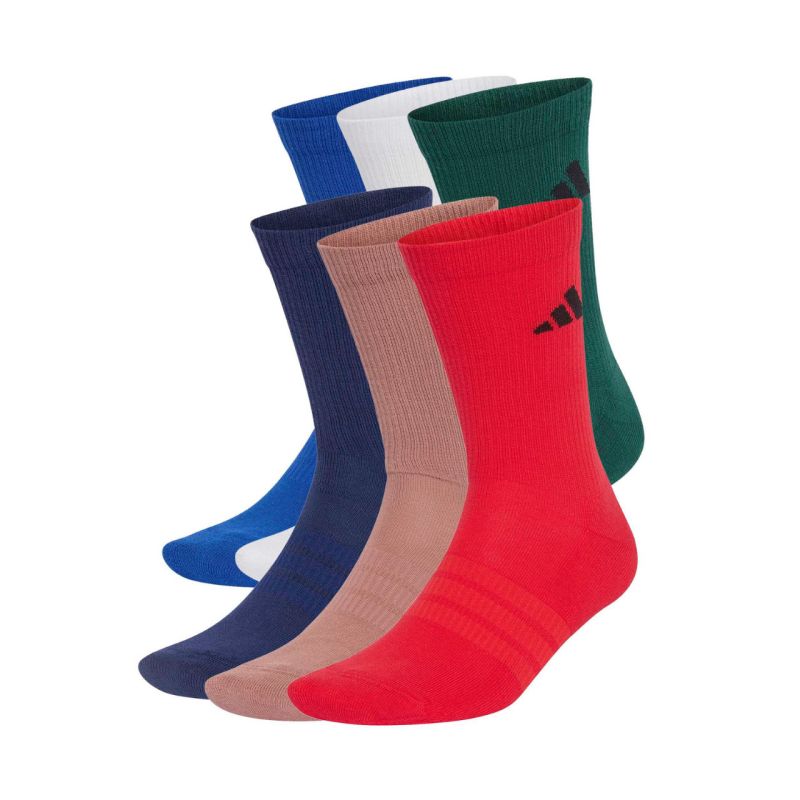 Adidas Cushioned Crew Socks 6 Pairs Colorful zokni