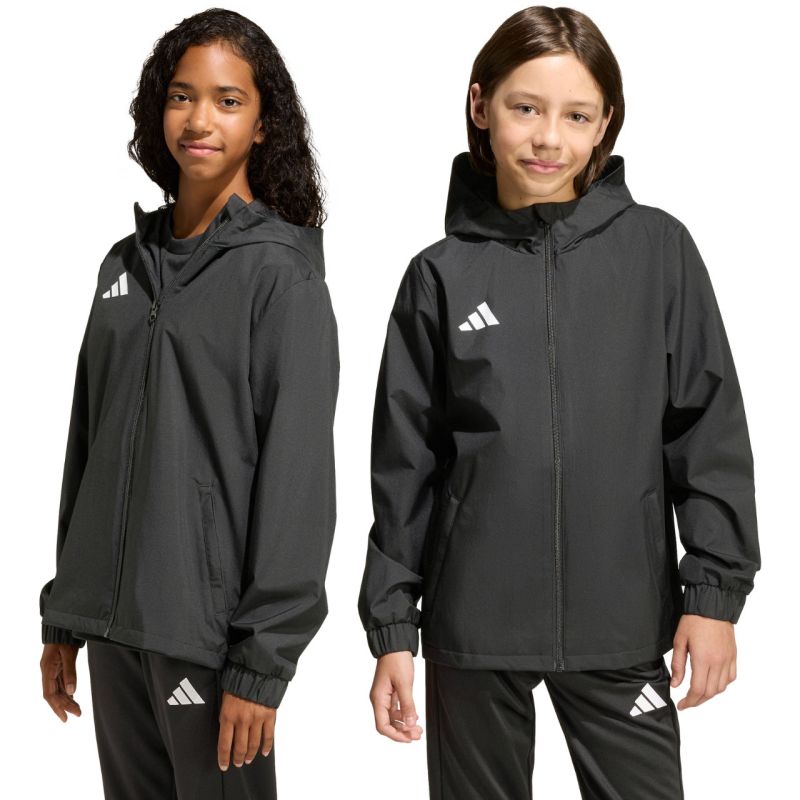 adidas Entrada 26 All Weather Kids Black gyerek kabát JZ9104