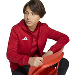 Adidas Entrada 26 Full Zip Hoodie for Kids piros gyerek pulóver KH1781