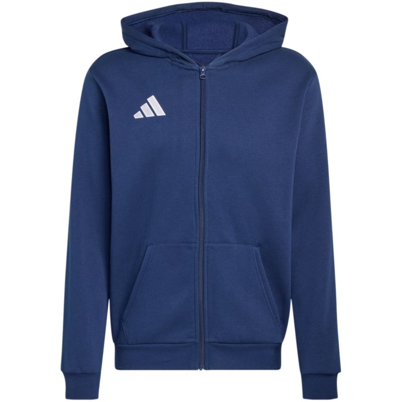 Adidas Entrada 26 Full Zip Hoody for Kids Navy kék gyerek pulóver KH1784